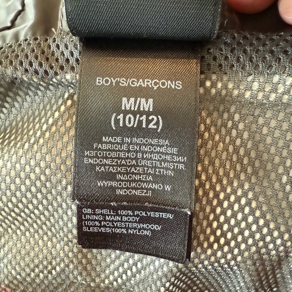 The North Face Kids Red and Gray Raincoat - Picture 3 of 4